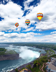 Panele Szklane  Widok z lotu ptaka na wodospad Niagara