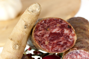 Gourmet Pepper Salami with garlic