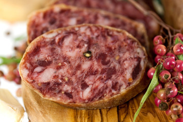 Gourmet Pepper Salami with garlic