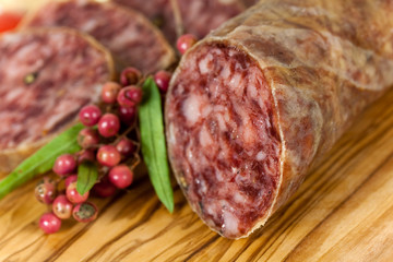 Gourmet Pepper Salami with garlic
