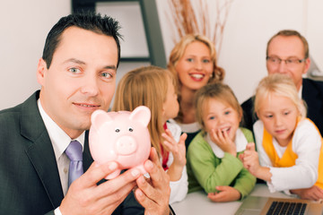 Familie und Berater Finanzen und Versicherung