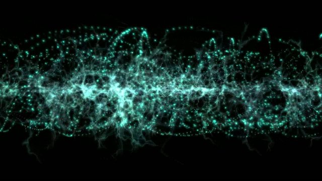 pulsing waves seamlessly looping in 1080HD,Dance particle