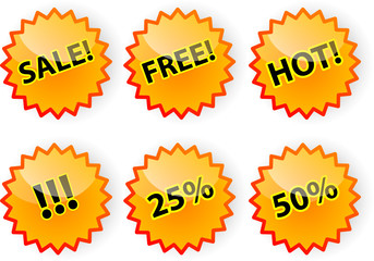 Sale stickers