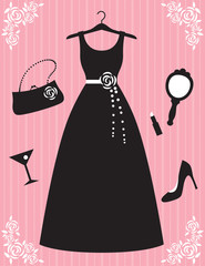 Woman Dress and Accessories