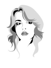 Beautiful woman's face