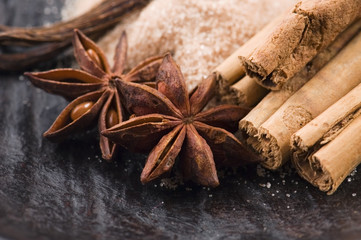 aromatic spices with brown sugar