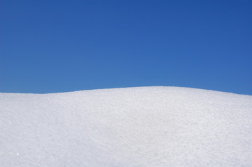 Fototapeta na wymiar Snow and sky