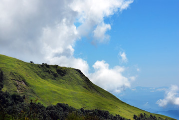 mountain landscape panoramic of himalayas range,nepal