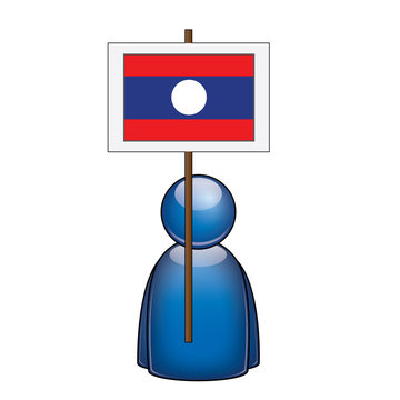 Pancarta Laos