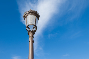Fototapeta na wymiar Spanish streetlamp