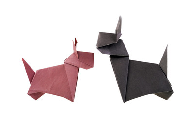 Naklejka premium Origami