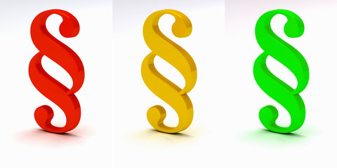 Paragraph Rot Gelb Grün Ampel