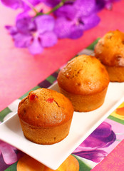 muffins with cherry