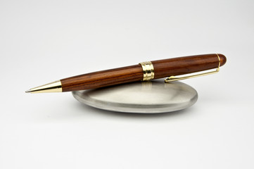 Wood and Gold Pen