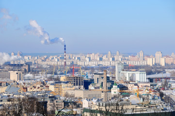 Industrial part of a city
