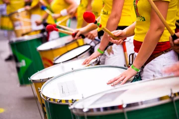 Crédence de cuisine en verre imprimé Brésil tambours de samba