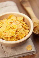 cornflakes in bowl