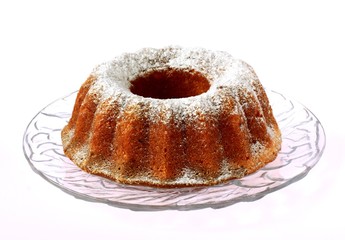 ring cake with sugar