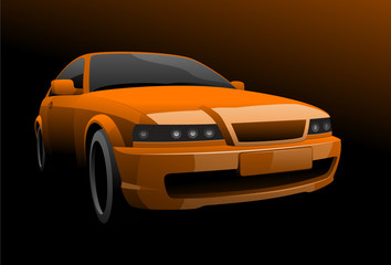 Obraz premium Orange car