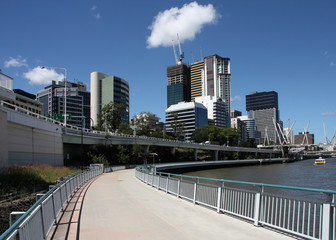 Naklejka na ściany i meble Brisbane bike route