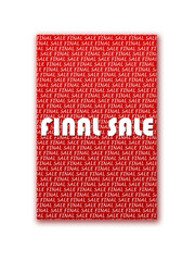 Advertisement of final sale