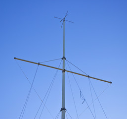 Fototapeta premium ships mast on the coast