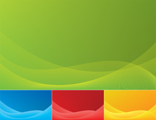 Obraz premium Set of abstract backgrounds