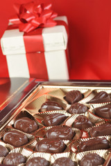 chocolates and gift box