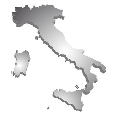 Italien Karte 3D