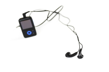 MP3 player isolated on white background