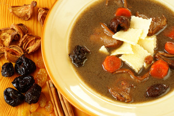 Polish Duck Blood Soup (Black soup - 