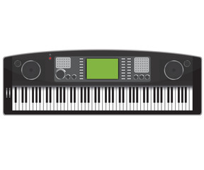 Electronic piano - vector illustration