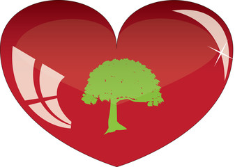 tree in heart