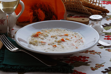 Ris e lace - Riso al latte e zucca - Primi della Lombardia