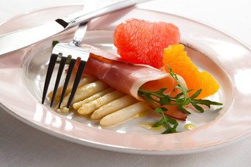 Bacon with vegetables