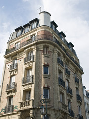 Obraz premium Classical Paris house view. France.