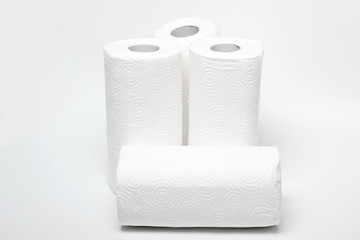 Paper towel isolated on white background