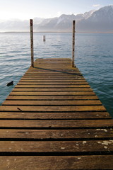 Obraz premium lake jetty 1