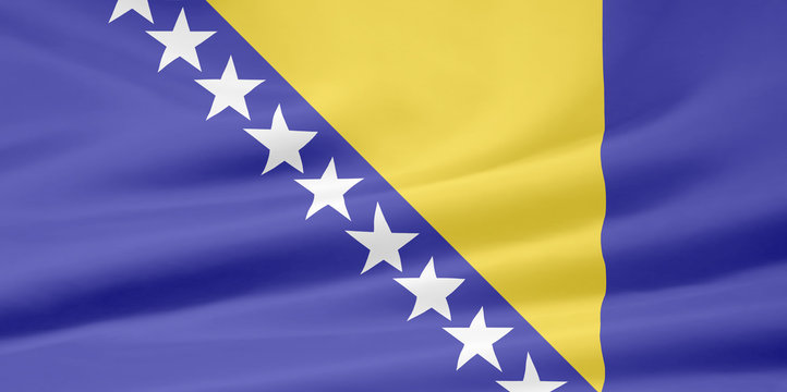 Flagge von Bosnien Herzegowina