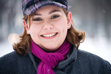 Winter female portrait