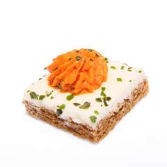 Toast Tomate basilic fromage de chèvre
