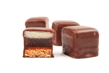 chocolate candy isolated