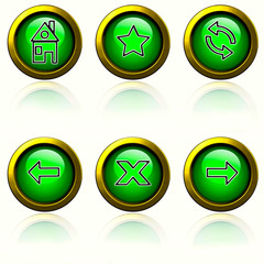 Green buttons