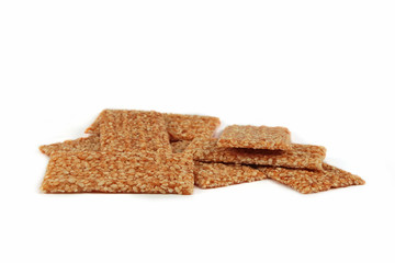 sesame seeds cookies isolated