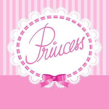 Princess-Spitzenrahmen mit Schleife