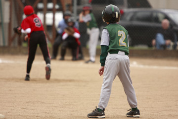 batter about to hit a pitch during a baseball game