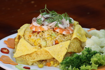 Seafood fried rice