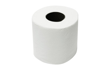 toilet paper on a white background
