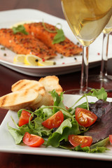 Salad with cherry tomatoes