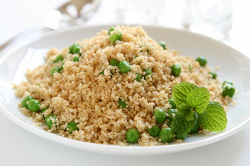 Couscous with Fresh Peas and Mint